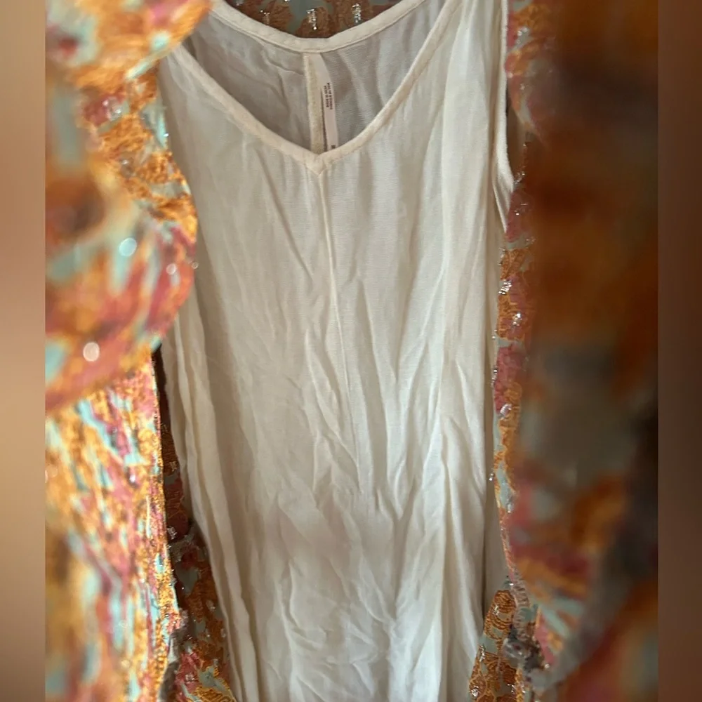 Free People NWOT Free Swinging Mini Dress, Orange, Size Med
